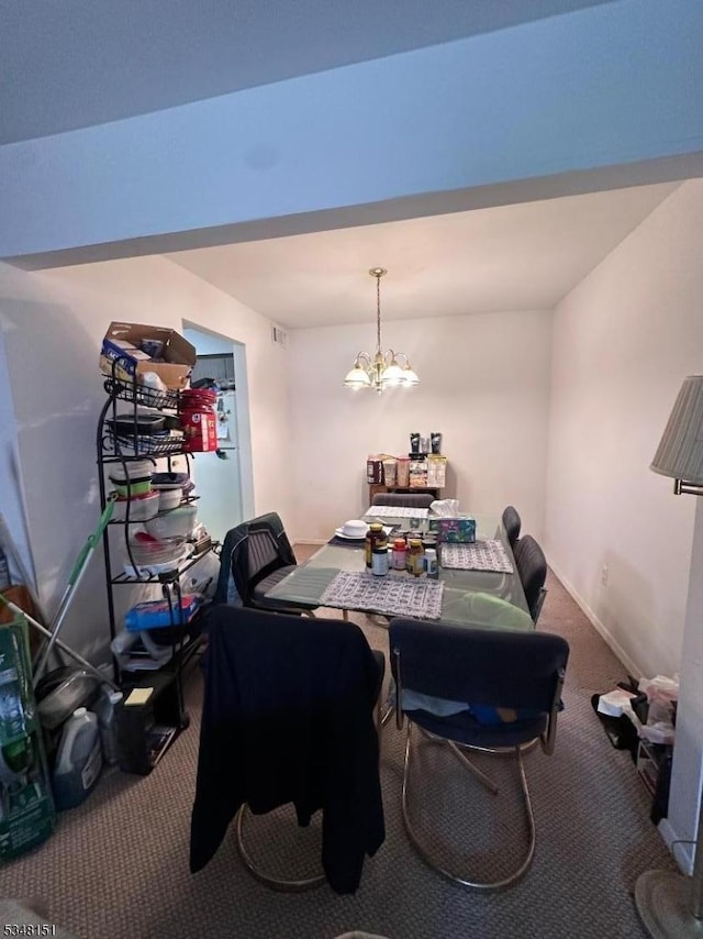 3 Meadowview Dr, Clinton Twp, NJ 08801 - carpeted dining area featuring a chandelier