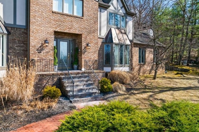 16 James Rd, Randolph Twp, NJ 07869 - property entrance featuring brick siding