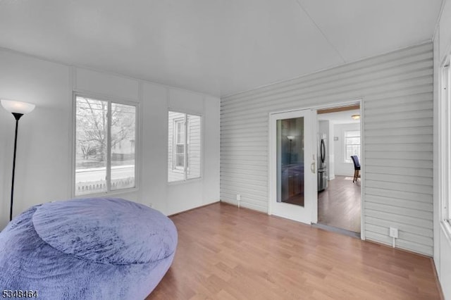 interior space featuring wood finished floors