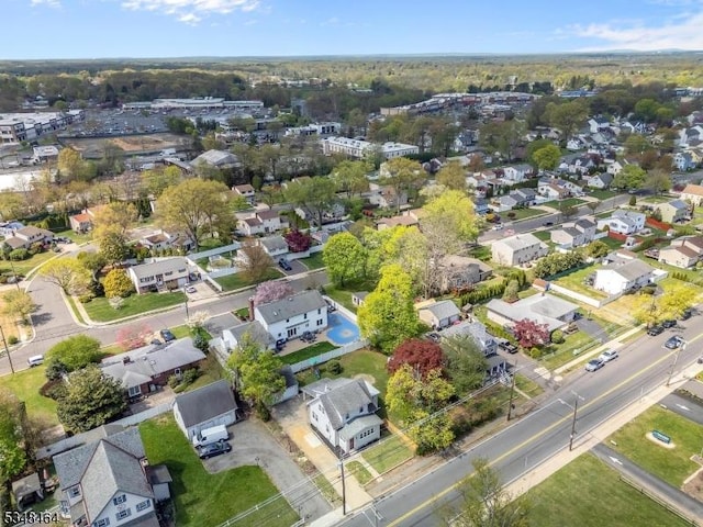 aerial view featuring a residential view