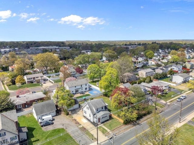 bird's eye view featuring a residential view