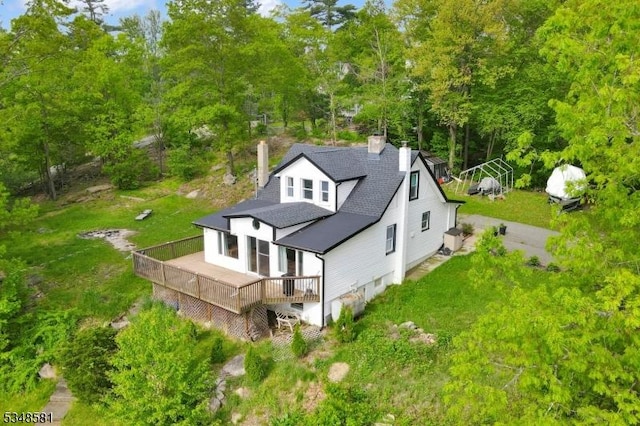 677 Warwick Tpke, West Milford Twp, NJ 07421 - aerial view of property and surrounding area with a tree filled landscape