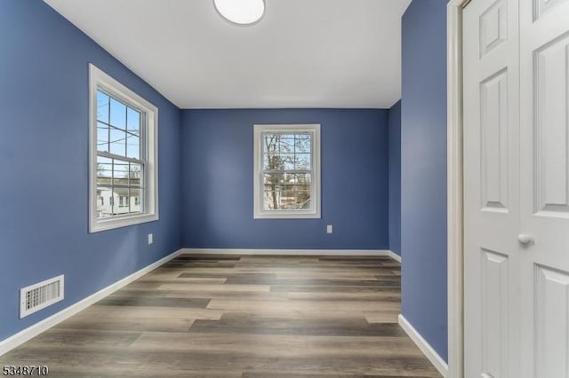 63 S Lincoln Ave, Washington Boro, NJ 07882 - spare room featuring wood finished floors, baseboards, and visible vents