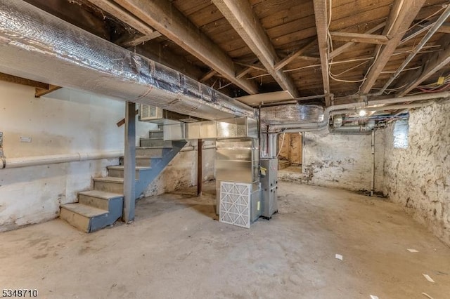 63 S Lincoln Ave, Washington Boro, NJ 07882 - unfinished below grade area featuring stairway