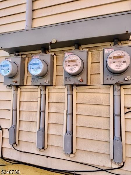 exterior details with electric meter