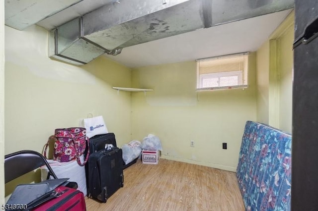 view of storage area