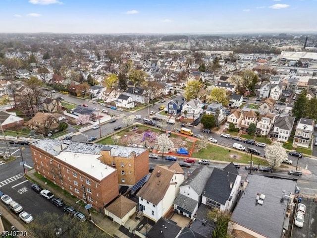 drone / aerial view with a residential view