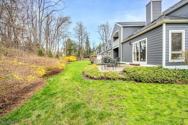 view of yard featuring a patio area