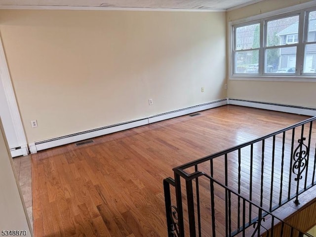 108 Santa Clara Trl, Hopatcong Boro, NJ 07843 - spare room featuring wood finished floors, ornamental molding, and baseboards