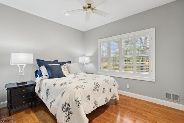2 Queens Ct, Mendham Twp, NJ 07960 - bedroom featuring wood finished floors and ceiling fan