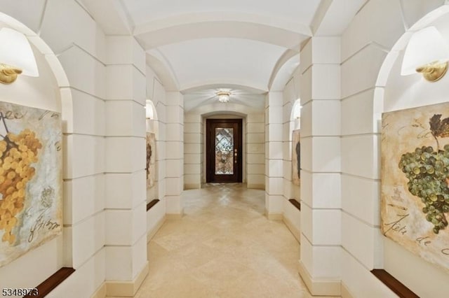 2 Queens Ct, Mendham Twp, NJ 07960 - hallway featuring arched walkways
