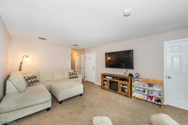 107 S Maple, Park Ridge Boro, NJ 07656 - living area featuring visible vents and carpet floors