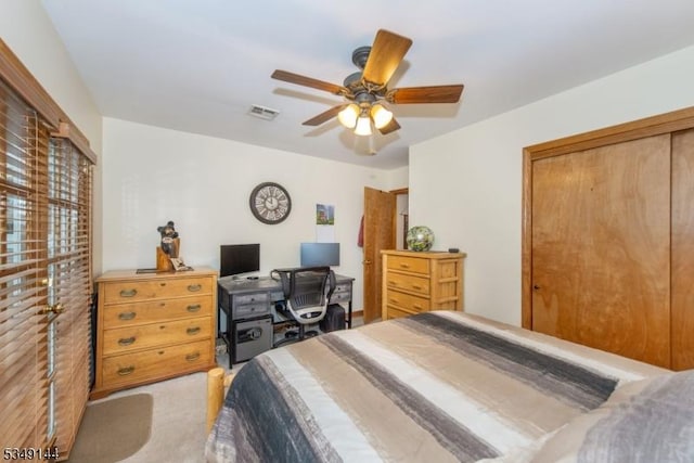 11 Stillwell Rd, South Brunswick Twp, NJ 08824 - bedroom featuring a closet, a ceiling fan, and carpet floors