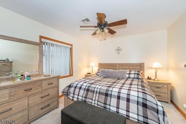 11 Stillwell Rd, South Brunswick Twp, NJ 08824 - bedroom with light carpet, baseboards, and ceiling fan