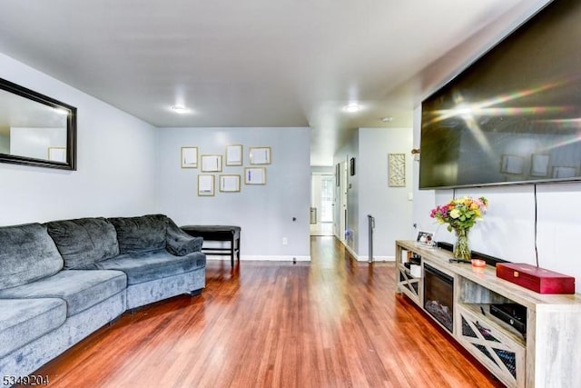 688 S 18th St, Newark City, NJ 07103 - living room with wood finished floors and baseboards