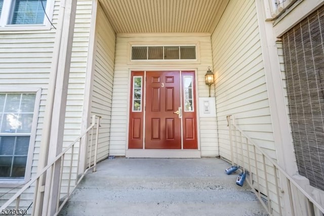 view of exterior entry