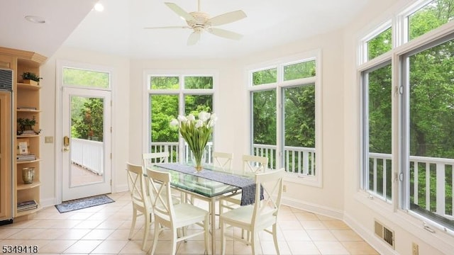 24 Glenview Dr, Warren Twp, NJ 07059 - sunroom with tile patterned floors and baseboards