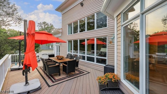24 Glenview Dr, Warren Twp, NJ 07059 - deck with outdoor dining space