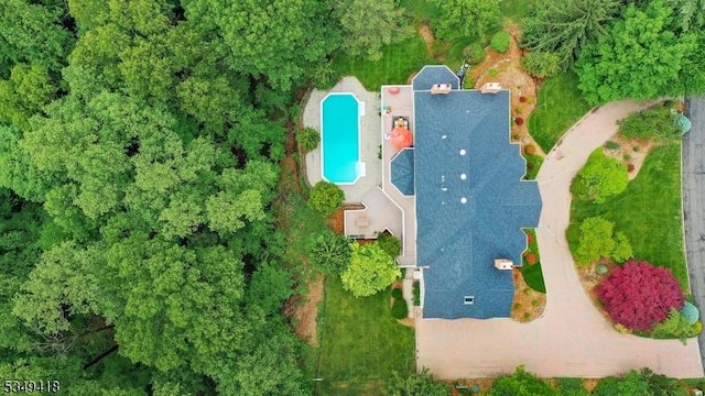 24 Glenview Dr, Warren Twp, NJ 07059 - aerial view of a pool area