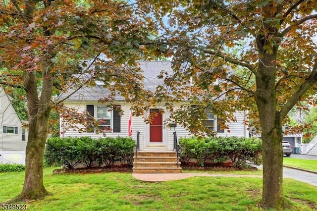 59 James St, Morristown Town, NJ 07960 - obstructed view of property with a front lawn