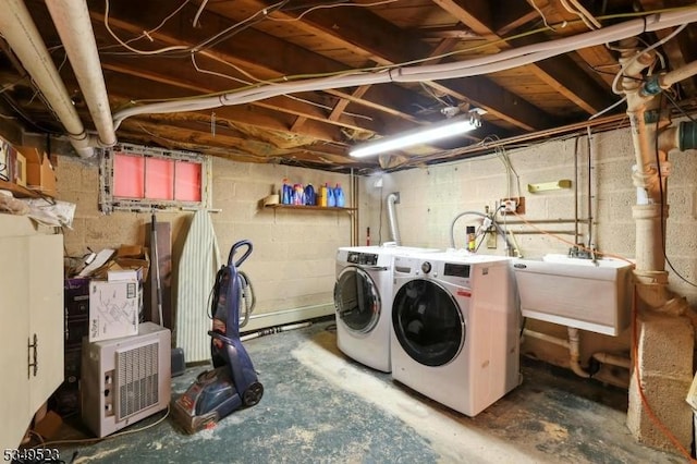 59 James St, Morristown Town, NJ 07960 - laundry room with washer and dryer