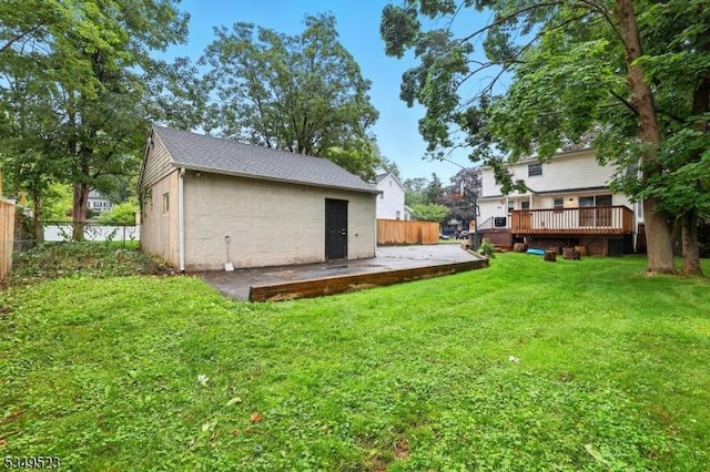 59 James St, Morristown Town, NJ 07960 - view of yard featuring a deck