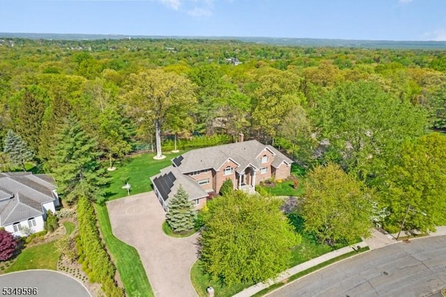 30 Mountain Ridge Dr, Livingston Twp, NJ 07039 - view from above of property featuring a forest