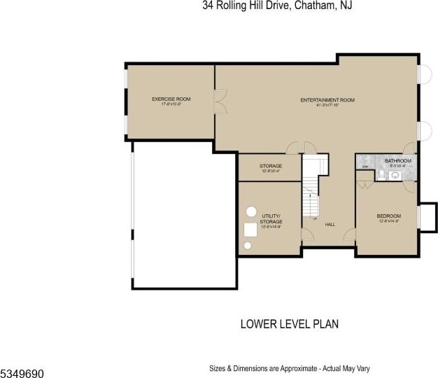 34 Rolling Hill Dr, Chatham Twp, NJ 07928 - room layout