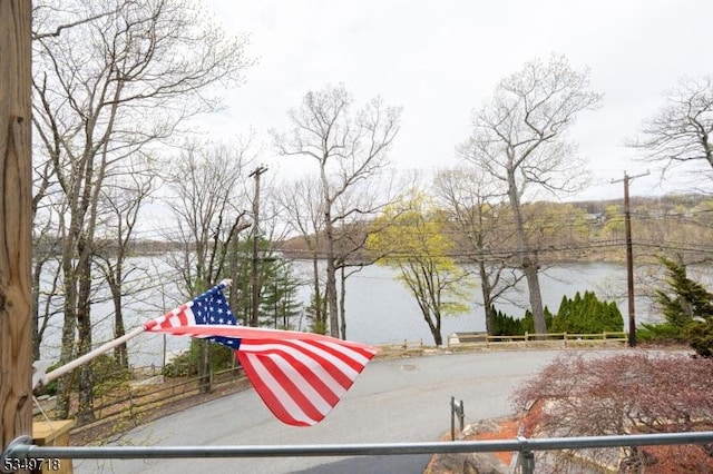 water view with fence