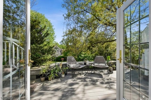 view of deck