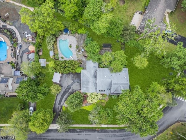 1056 Buxton Rd, Bridgewater Twp, NJ 08807 - aerial overview of property's location featuring a pool area