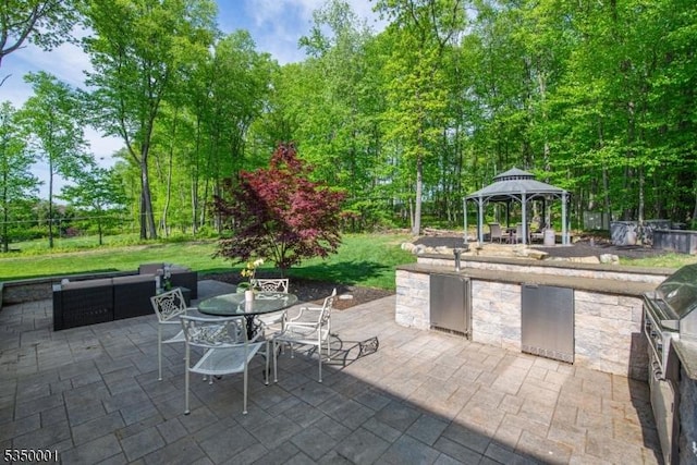 8 Marcin Way, Mount Olive Twp, NJ 07836 - view of patio featuring a gazebo