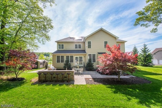 8 Marcin Way, Mount Olive Twp, NJ 07836 - back of house with a patio area and a lawn