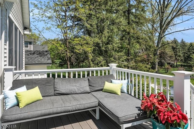view of wooden terrace