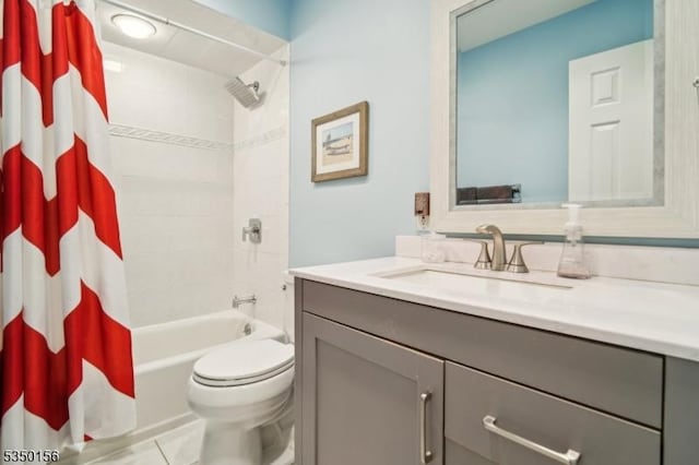 15 Longhill Rd, Randolph Twp, NJ 07869 - full bath with vanity, toilet, and shower / bath combination with curtain