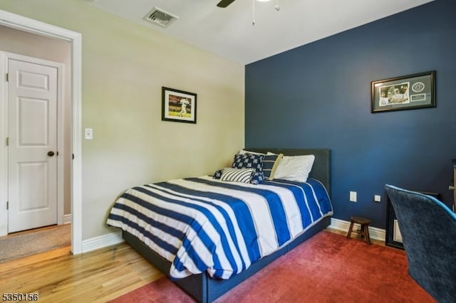 15 Longhill Rd, Randolph Twp, NJ 07869 - bedroom with baseboards, a ceiling fan, and wood finished floors