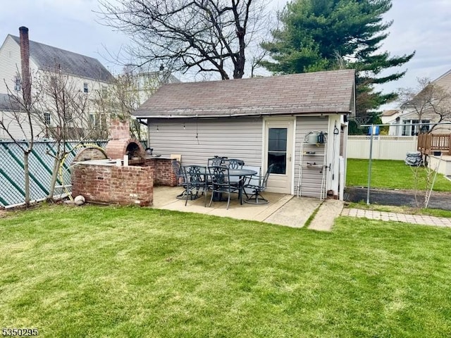 rear view of property with a patio