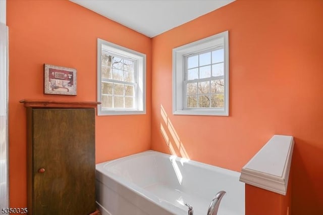 full bathroom featuring a bath