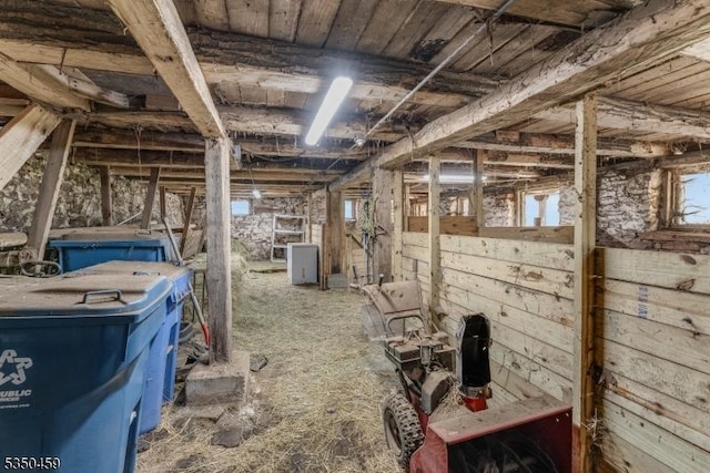 view of horse barn
