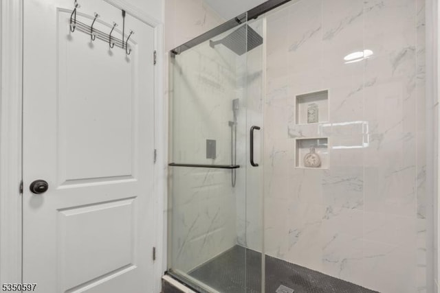 4319 Cottage Ave, North Bergen Twp, NJ 07047 - bathroom with a marble finish shower