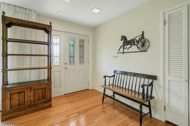 35 Clearview Dr, Randolph Twp, NJ 07869 - entrance foyer with light wood finished floors and recessed lighting