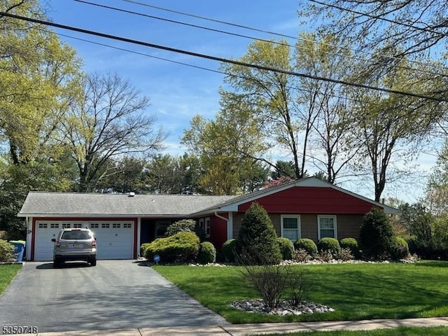 27 Landry Rd, Franklin Twp, NJ 08873 - single story home with a garage, a front yard, and aphalt driveway