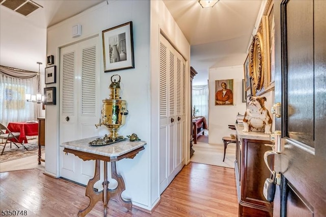 27 Landry Rd, Franklin Twp, NJ 08873 - hall featuring visible vents and light wood-style floors