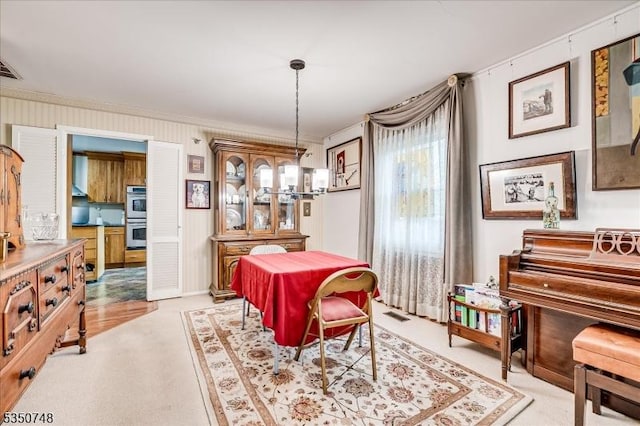 27 Landry Rd, Franklin Twp, NJ 08873 - dining space featuring crown molding and visible vents