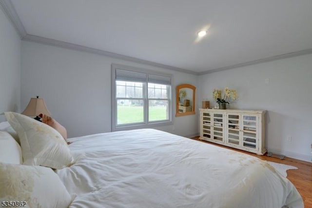 1 Dock Watch Hollow Rd, Warren Twp, NJ 07059 - bedroom featuring ornamental molding, baseboards, and wood finished floors