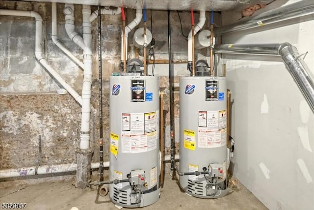 105-107 Sanford Ave, Belleville Twp, NJ 07109 - utility room with gas water heater