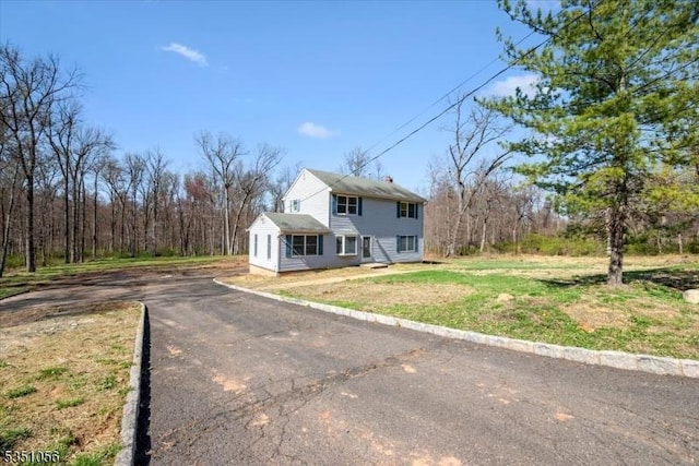 187 Mount Horeb Rd, Warren Twp, NJ 07059 - view of front of property featuring driveway and a front yard