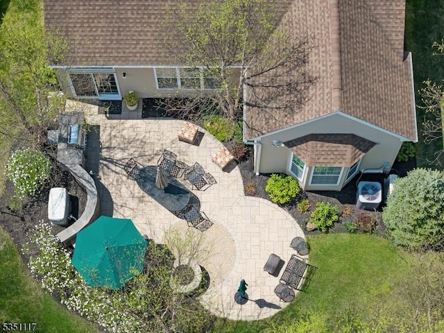 birds eye view of property