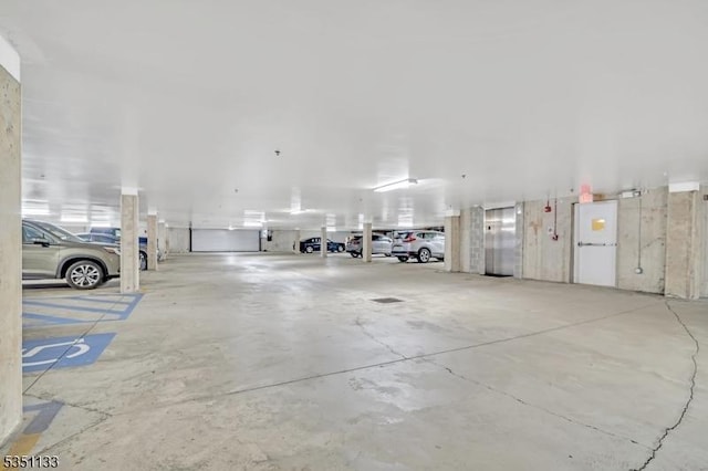 view of parking deck