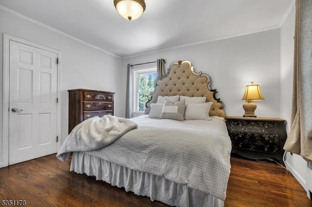 106 Anderson St, Raritan Boro, NJ 08869 - bedroom with wood finished floors and crown molding